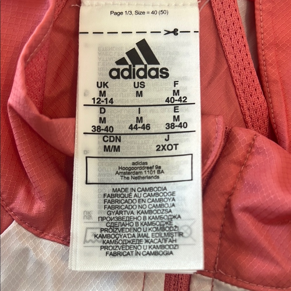 Adidas Pink Puffer with Reflective Marathon Jacket size M - Picture 13 of 15